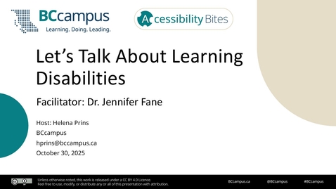 Thumbnail for Accessibility Bites: Let’s Talk About Learning Disabilities