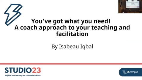 Thumbnail for 104c. Studio23 Day 1 - Lightning Session: Isabeau Iqbal (Nov 1, 2023)