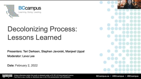 Thumbnail for Decolonizing Process: Lessons Learned (Feb 2, 2022)