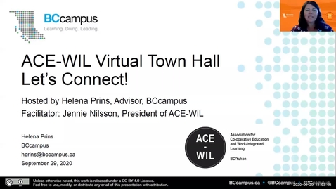 Thumbnail for ACE-WIL Town Hall – Let’s Connect (Sept. 29, 2020)