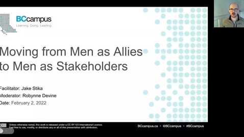 Thumbnail for Moving from Men as Allies to Men as Stakeholders (Feb. 2, 2022)