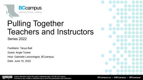 Thumbnail for 5. Pulling Together Teachers and Instructors Series 2022 (June 16, 2022)