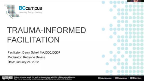 Thumbnail for Trauma-Informed Facilitation (Jan 24, 2022)