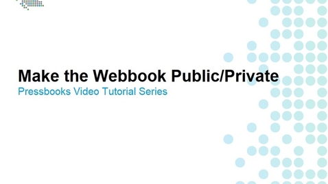 Thumbnail for How to Change Privacy Settings of the Webbook