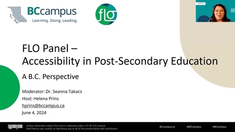 Thumbnail for FLO Panel: Accessibility in Post-Secondary Education – A B.C. Perspective