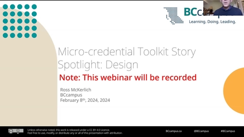 Thumbnail for Micro-credential Toolkit Story Spotlight: Design (Feb. 8, 2024)
