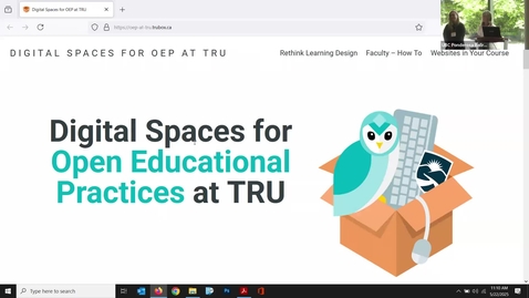 Thumbnail for 3. Marie Bartlett, Jamie Drozda, Michelle Harrison | Digital Spaces for Open Educational Practices at TRU (2025 ETUG Spring Workshop)