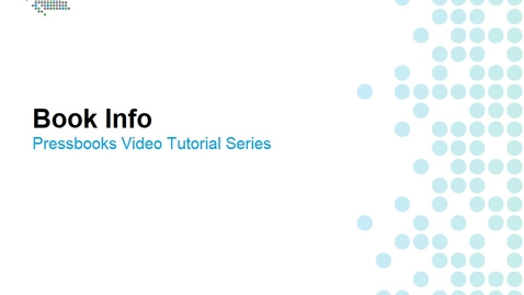 Thumbnail for Fill Out the Book Info Page