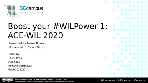 Thumbnail for ACE-WIL WILPower #1 (March 10, 2020)