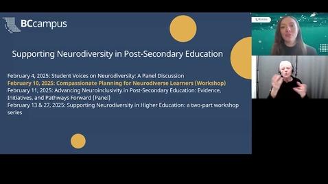 Thumbnail for Compassionate Planning for Neurodiverse Learners (Feb. 10, 2025)