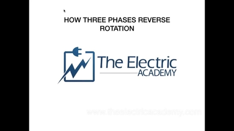 Thumbnail for How to reverse a three phase motor