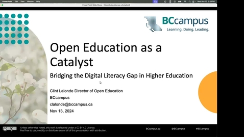 Thumbnail for 1.4. DLS Forum | Open Education as a Catalyst | Clint Lalonde