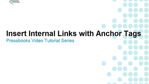 Thumbnail for How to Insert Internal Links with Anchor Tags