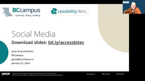 Thumbnail for Accessibility Bites 4: Social Media