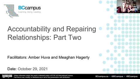 Thumbnail for Accountability and Repairing Relationships Workshop: Part Two