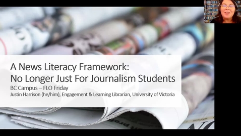 Thumbnail for FLO Friday: A News Literacy Framework – No Longer Just For Journalism Students