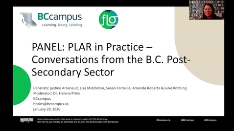 Thumbnail for FLO Panel: PLAR in Practice – Conversations from the B.C. Post-Secondary Sector