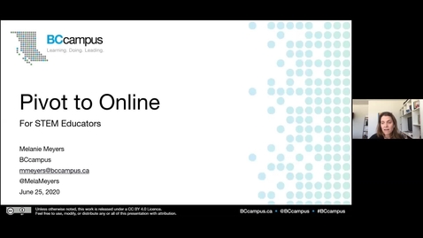 Thumbnail for Pivot to Online for STEM Educators (June 25, 2020)