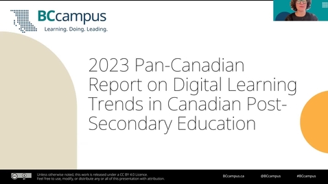 Thumbnail for 2023 Pan-Canadian Report on Digital Learning Trends in Canadian Post-Secondary Education