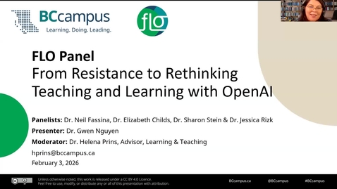 Thumbnail for FLO Panel: From Resistance to Rethinking Teaching and Learning with OpenAI (February 3, 2026)