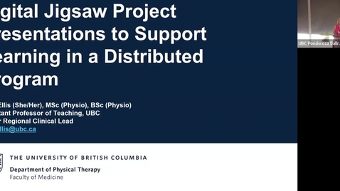 Thumbnail for 10. Amy Ellis | Digital Jigsaw Project Presentations to Support Learning in a Distributed Program (2025 ETUG Spring Workshop)