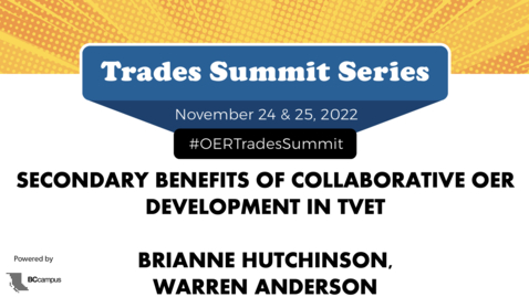 Thumbnail for 2.3 Secondary Benefits of Collaborative OER Development in TVET
