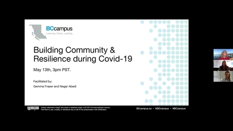 Thumbnail for Building Community &amp; Resilience during COVID-19 (May 13, 2020)