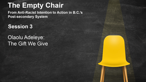 Thumbnail for 3. The Empty Chair - Olaolu Adeleye (March 31, 2022)