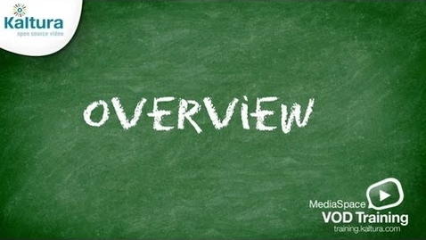 Thumbnail for MediaSpace Overview | Kaltura Tutorial
